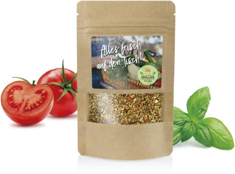 ZIP Tasche mit Gewürzen & süßem Topping