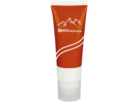Double Care Tube mit Sonnenschutzcreme "Sensitiv" LSF 30 + Lippenbalsam LSF 30 - 4c Etikett