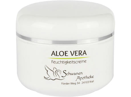 Aloe Vera Aufbaucreme in 50 ml Tiegel weiß - Tampondruck