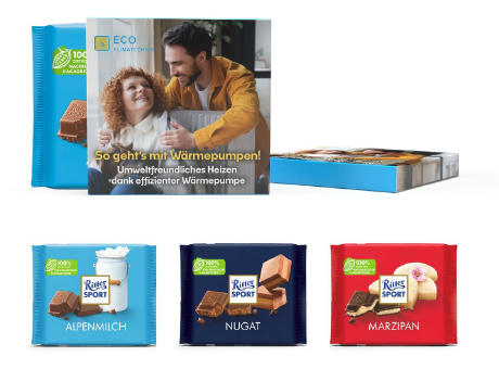 Ritter Sport Tafel in Vollkartonage