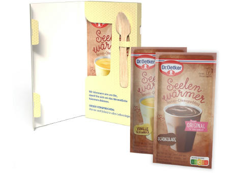 Dr. Oetker Tassenpudding in Faltkartonage