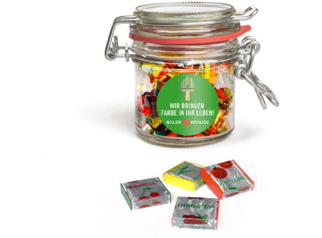 Fruchtkaramellen im Nostalgie Glas