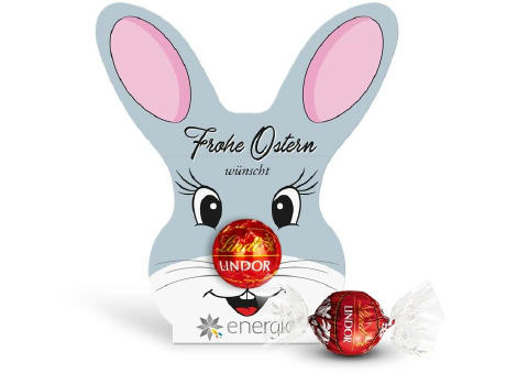 Lindt Lindor Kugel in Werbekartonage "Osterhase"