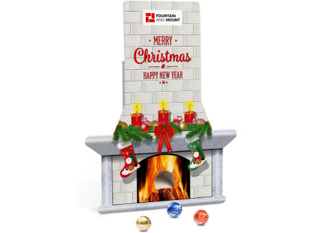 Lindt Lindor Adventsspender "Kamin"