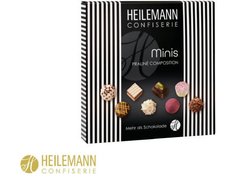 Heilemann Mini Pralinés im Schuber, pink/weiß 91 g, Inhalt: Heilemann Mini Pralinés