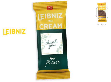 LEIBNIZ Milk Cream 2er Pack mit Werbebanderole, 38 g, Inhalt: LEIBNIZ Milk Cream