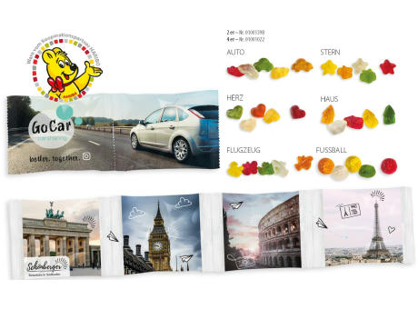 HARIBO Kettenbeutel 2er, 10 g, Inhalt: HARIBO Fische