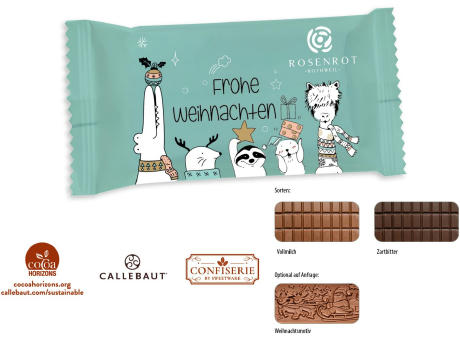 Schokolade 100 g Tafel im Flowpack, 1 Stück, Inhalt: Callebaut Vollmilch