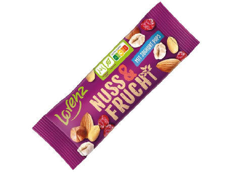 LORENZ Snack Box im Schuber, 40 g, Inhalt: Nuss & Frucht mit Joghurt Pops