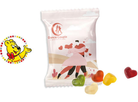 HARIBO Standardformen Werbetüte, 6,5 g, Inhalt: HARIBO Herzen bunt gemischt