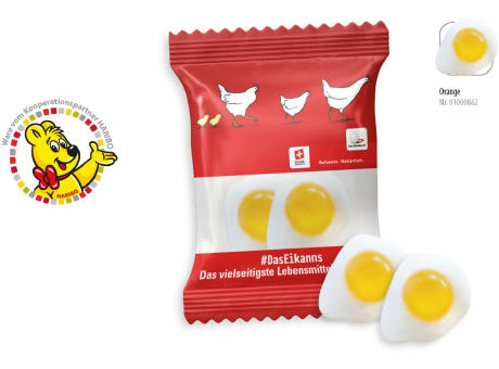 HARIBO Spiegelei Werbetüte, 2 Stück, Inhalt: HARIBO Spiegelei