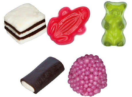 HARIBO Mini Color-Rado Werbetüte, 10 g, Inhalt: HARIBO Mini-Color-Rado