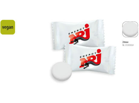 Traubenzucker Rund Flowpack, 1 Stück, Inhalt: Traubenzucker Rund Zitrone vegan