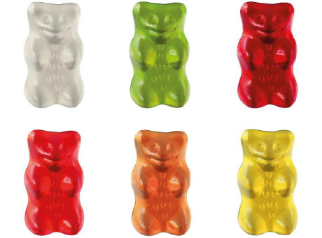 HARIBO Mini Goldbären Werbetüte, 15 g, Inhalt: HARIBO Mini Goldbären bunt gemischt