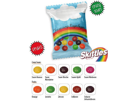 Skittles Werbetüte, 10 g, Inhalt: Skittles Crazy Sours, vegan
