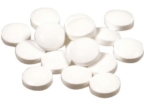 Klick-Dose-45 Duo Colour, orange / weiß 12 g, Inhalt: Pfefferminz-Pastillen; Stevia