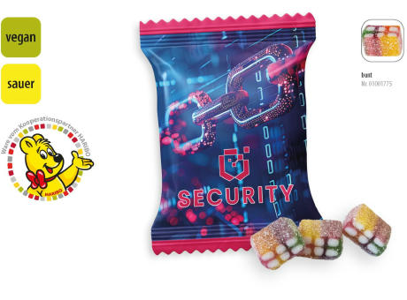 HARIBO Pixel Werbetüte, 3 Stück, Inhalt: HARIBO Pixel vegan