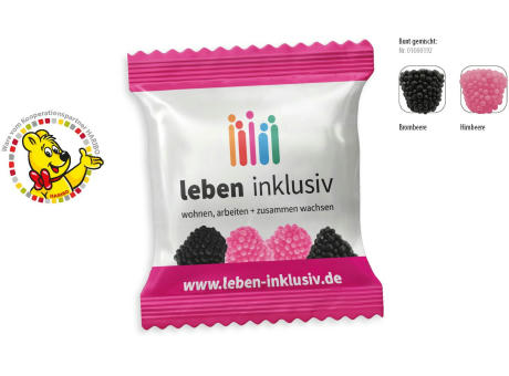 HARIBO Berries Werbetüte, 4 Stück, Inhalt: HARIBO Berries