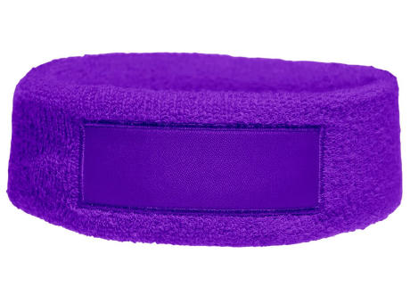 Frottier Stirnband mit Label