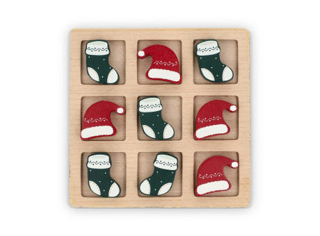 InSideOut Weihnachts-Tic-Tac-Toe aus Holz