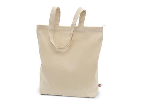 OTTAWA – Schwere Baumwolltasche mit Reißverschluss und langen Henkeln