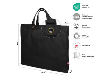 MACAU – Schwere Baumwolltasche mit kurzen Henkeln