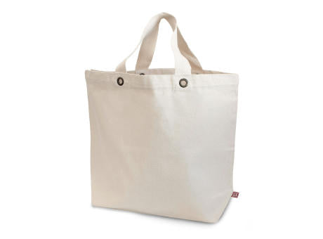 SANTORINI – Schwere Baumwolltasche mit Bodenfalte