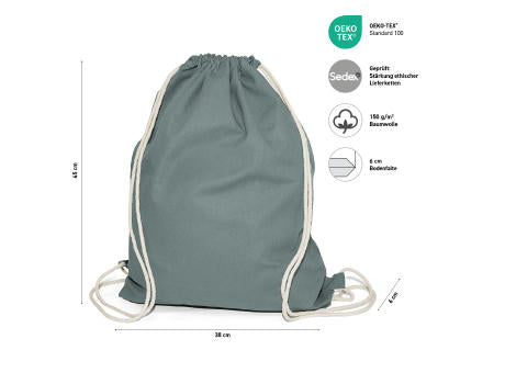BOSTON – Baumwollrucksack mit Kordelzug