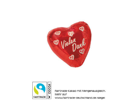 Choco Herz "Vielen Dank"
