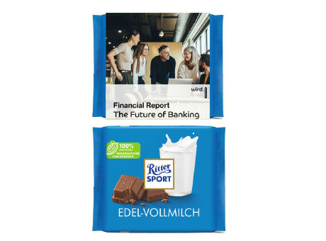 Ritter Sport 100g im Werbeschuber