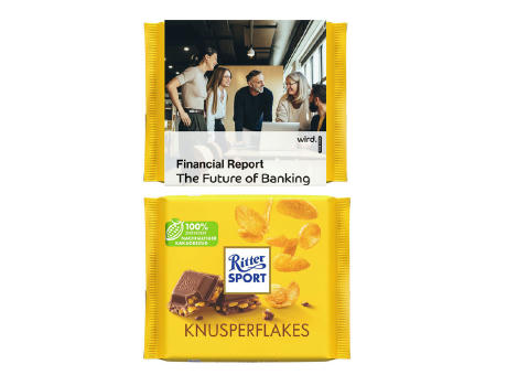 Ritter Sport 100g im Werbeschuber