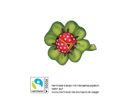 Glückskäfer auf Kleeblatt