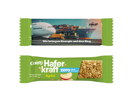 Corny Haferkraft ZERO im Werbeschuber