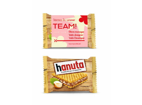Hanuta im Werbeschuber