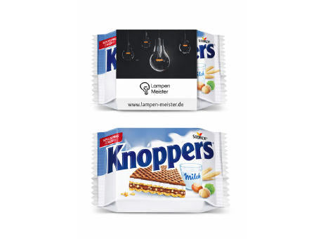 Knoppers im Werbeschuber