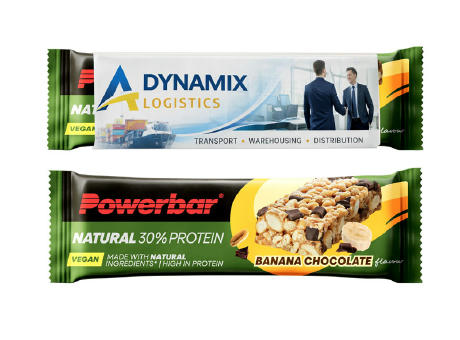 Powerbar im Werbeschuber- Natural Protein VEGAN