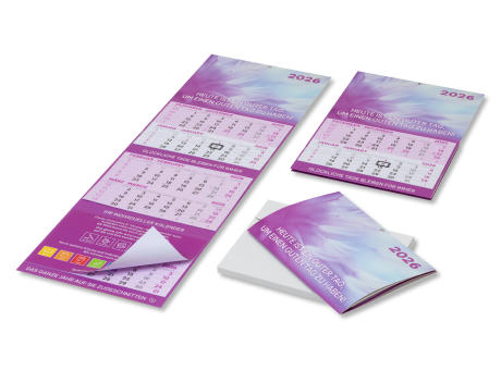 6-Monatswandkalender auf 3 Blättern - kompakt