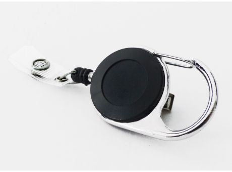 Ausweisjojo Jojo 1026, schwarz Vollton, Krokoclip