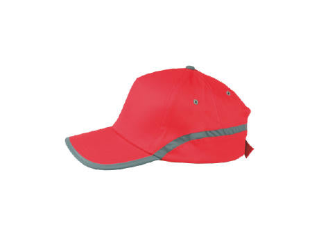 Cap 5 Panel mit reflektierendem Band und Klettverschluss