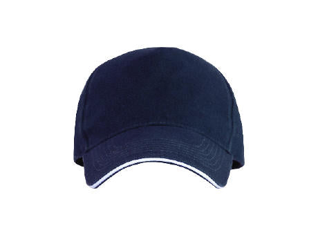 Cap 5 Panel aus gebürsteter Baumwolle mit Schnallenverschluss