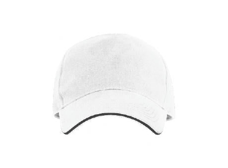 Cap 5 Panel aus gebürsteter Baumwolle mit Schnallenverschluss