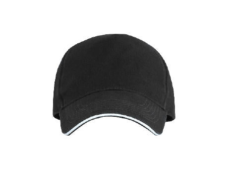 Cap 5 Panel aus gebürsteter Baumwolle mit Schnallenverschluss