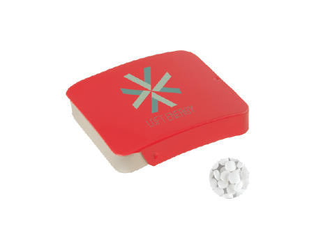 Blechdose mit Schiebedeckel mit ca. 10 gr. extra strong Minties `Triangle`