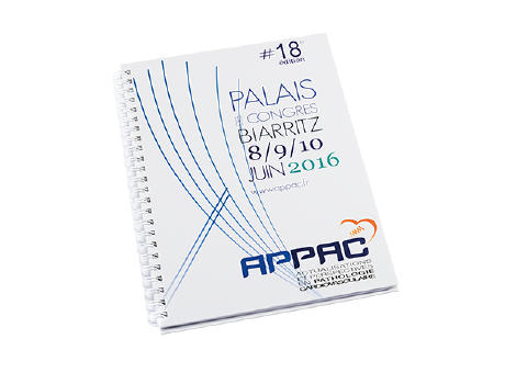 Hardcover-Notizbuch Wire-O A5, 80 Blatt
