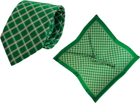 Set (Krawatte, Reine Seide + Tuch