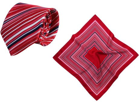 Set (Krawatte, Reine Seide + Nickituch