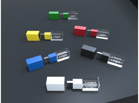 USB CRYSTAL 3D colour (8GB) 3.0