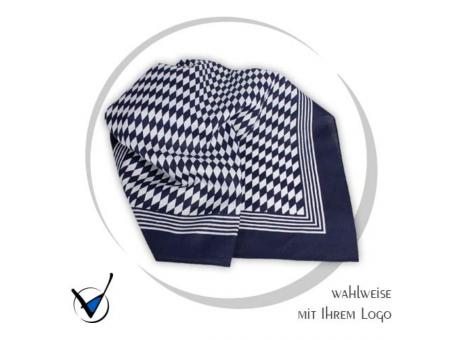 Tuch, 100 % Baumwolle, Standardmotiv "Rauten", Marine