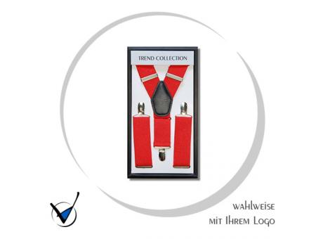 Hosenträger elastisch - Farbe 17, ROT