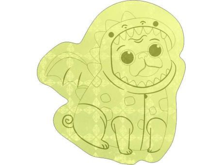 Sticker S-16 Drachenhund 50 x 54 mm